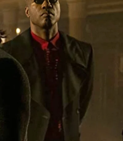 The Matrix 4 Morpheus Long Black Coat