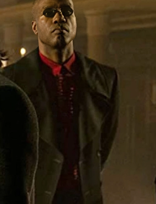 The Matrix 4 Morpheus Long Black Coat The Matrix 4 Morpheus Long Black Coat