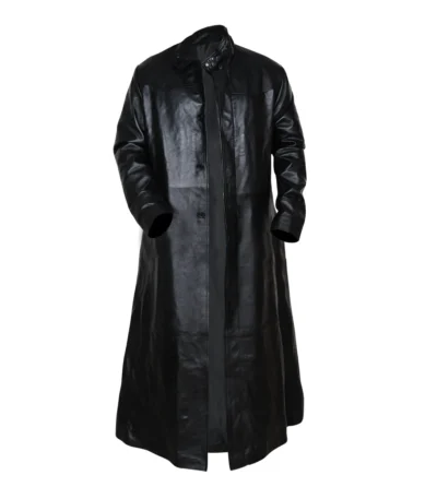 The Matrix Neo Black Cotton Trench Coat