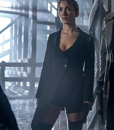 The Matrix Resurrections Lexy Black Cotton Coat
