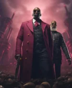The Matrix Resurrections Morpheus Pink Long Coat