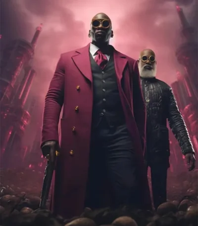 The Matrix Resurrections Morpheus Pink Long Coat