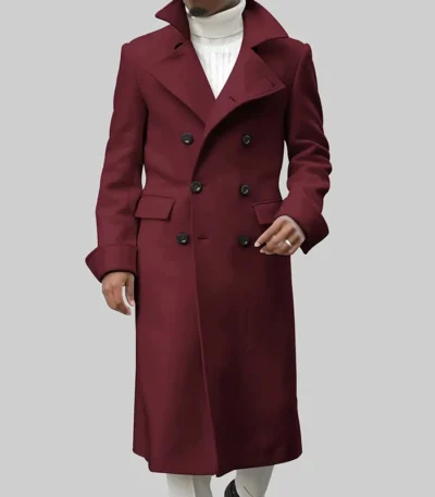 The Matrix Resurrections Morpheus Pink Long Coat