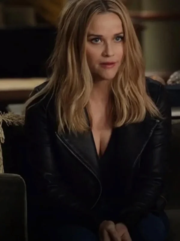 The Morning Show S02 Bradley Jackson Black Motorcycle Jacket