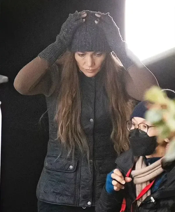 The Mother 2023 Jennifer Lopez Black Quilted Vest