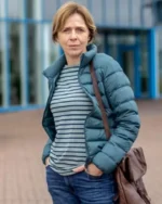 The Nest Fiona Bell Teal Puffer Jacket