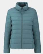 The Nest Fiona Bell Teal Puffer Jacket