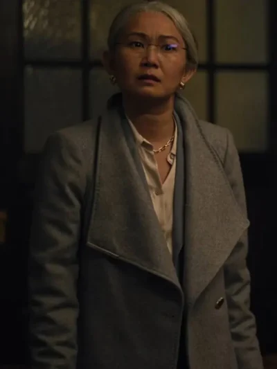 The Night Agent 2023 Hong Chau Grey Coat