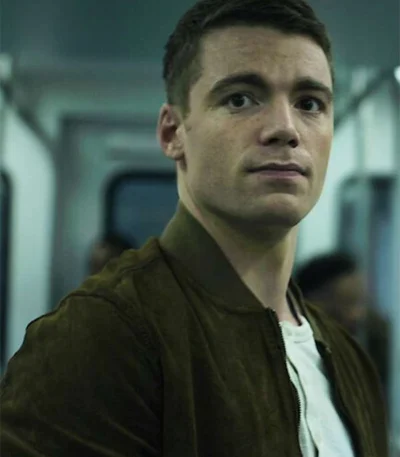 The Night Agent 2023 Peter Sutherland Suede Jacket