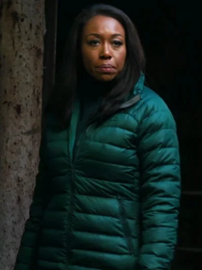 The Night Agent S03 Amanda Warren Green Puffer Jacket