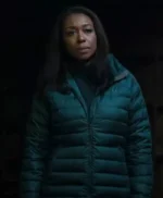 The Night Agent S03 Amanda Warren Green Puffer Jacket