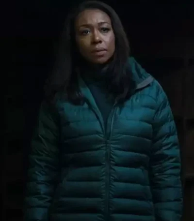 The Night Agent S03 Amanda Warren Green Puffer Jacket