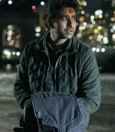 The Night Agent S03 Suraj Sharma Quilted Jacket