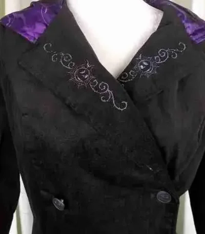 The Nightmare Before Christmas Black Hooded Long Coat