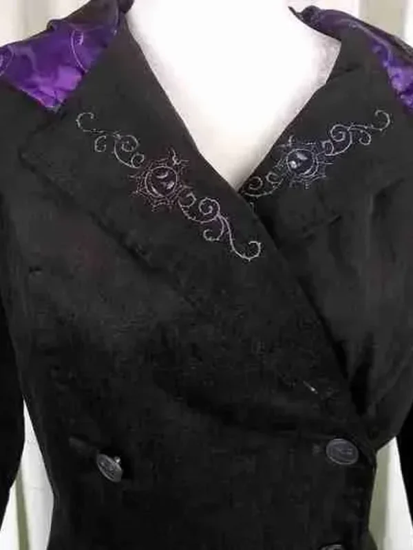 The Nightmare Before Christmas Black Hooded Long Coat