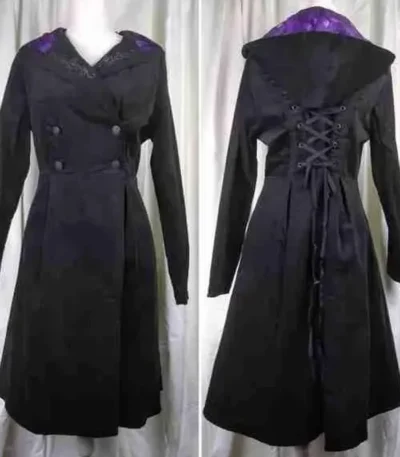 The Nightmare Before Christmas Black Hooded Long Coat