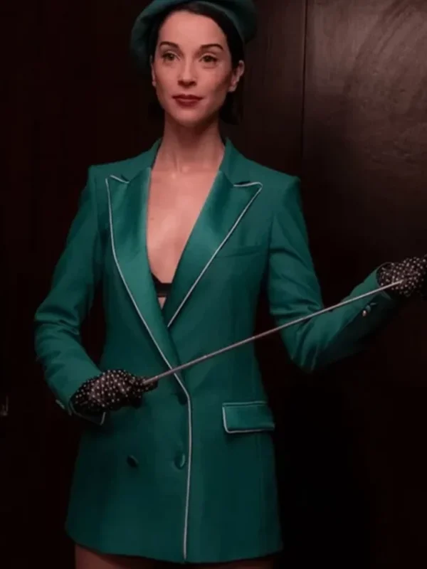 The Nowhere Inn Annie Clark Green Blazer Jacket