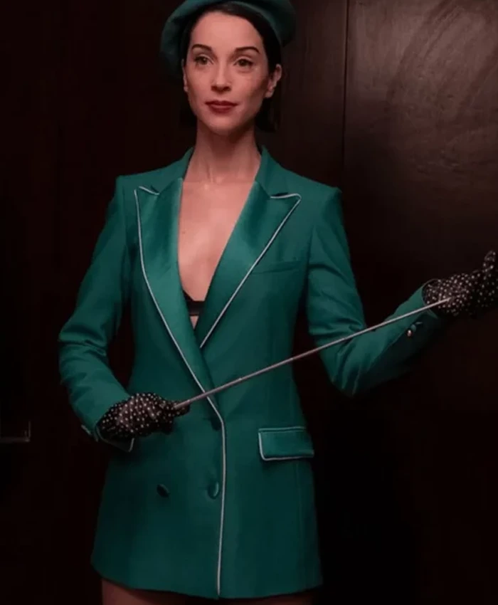 The Nowhere Inn Annie Clark Green Blazer Jacket The Nowhere Inn Annie Clark Green Blazer Jacket