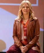 The Other Two S03 Helene Yorke Brown Leather Jacket