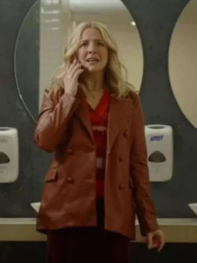 The Other Two S03 Helene Yorke Brown Leather Jacket