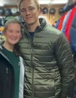 The Other Zoey 2023 Drew Starkey Green Puffer Jacket