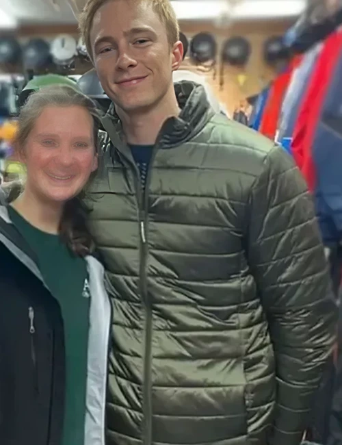 The Other Zoey 2023 Drew Starkey Green Puffer Jacket The Other Zoey 2023 Drew Starkey Green Puffer Jacket