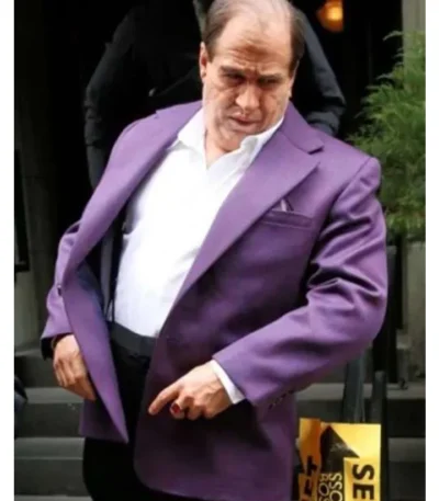 The Penguin 2024 Colin Farrell Purple Blazer