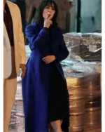 The Penguin 2024 Cristin Milioti Blue Long Coat