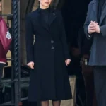 The Penguin 2024 Sofia Falcone Black Wool Coat
