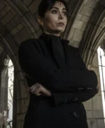 The Penguin 2024 Sofia Falcone Black Wool Coat