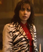 The Penguin Cristin Milioti Zebra Print Long Coat