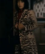 The Penguin Cristin Milioti Zebra Print Long Coat