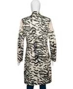 The Penguin Cristin Milioti Zebra Print Long Coat