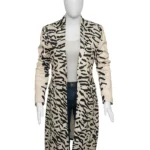 The Penguin Cristin Milioti Zebra Print Long Coat