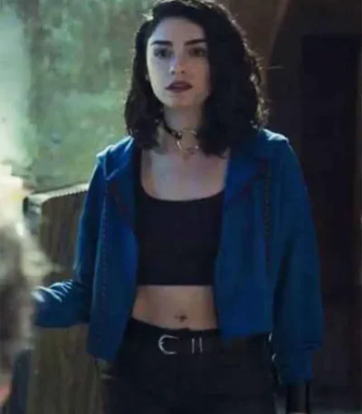 The Protector Zeynep Erman Cropped Blue Jacket