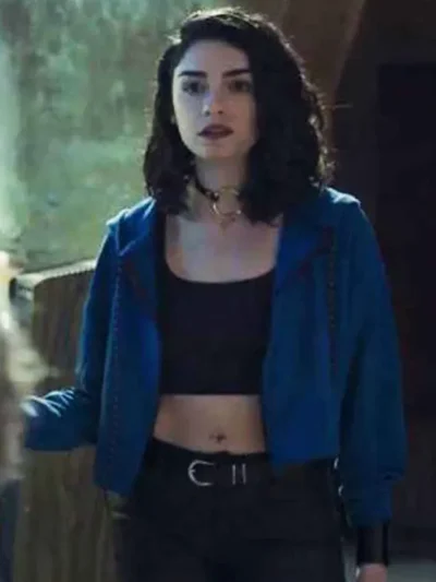 The Protector Zeynep Erman Cropped Blue Jacket