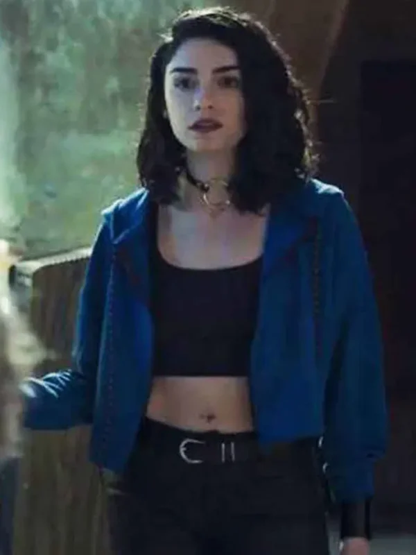 The Protector Zeynep Erman Cropped Blue Jacket