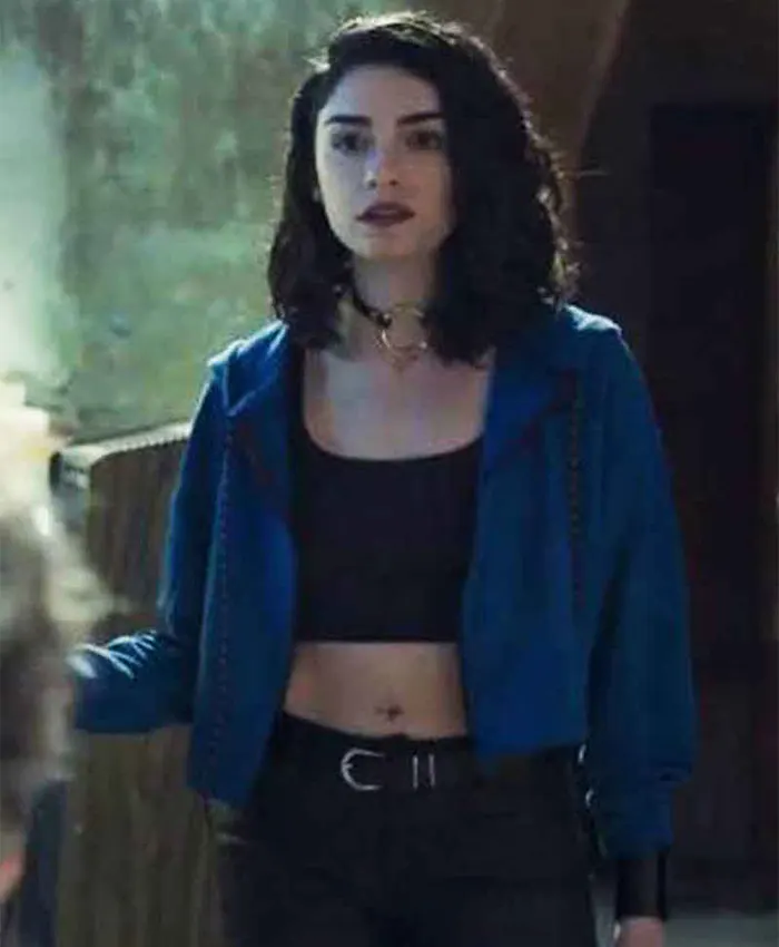 The Protector Zeynep Erman Cropped Blue Jacket The Protector Zeynep Erman Cropped Blue Jacket