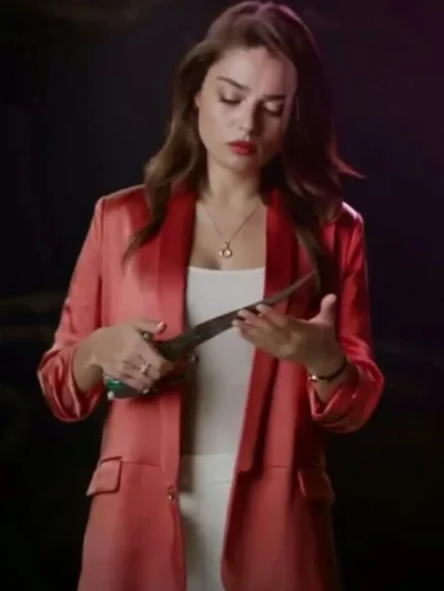 The Protector S04 Leyla Sancak Red Blazer Coat