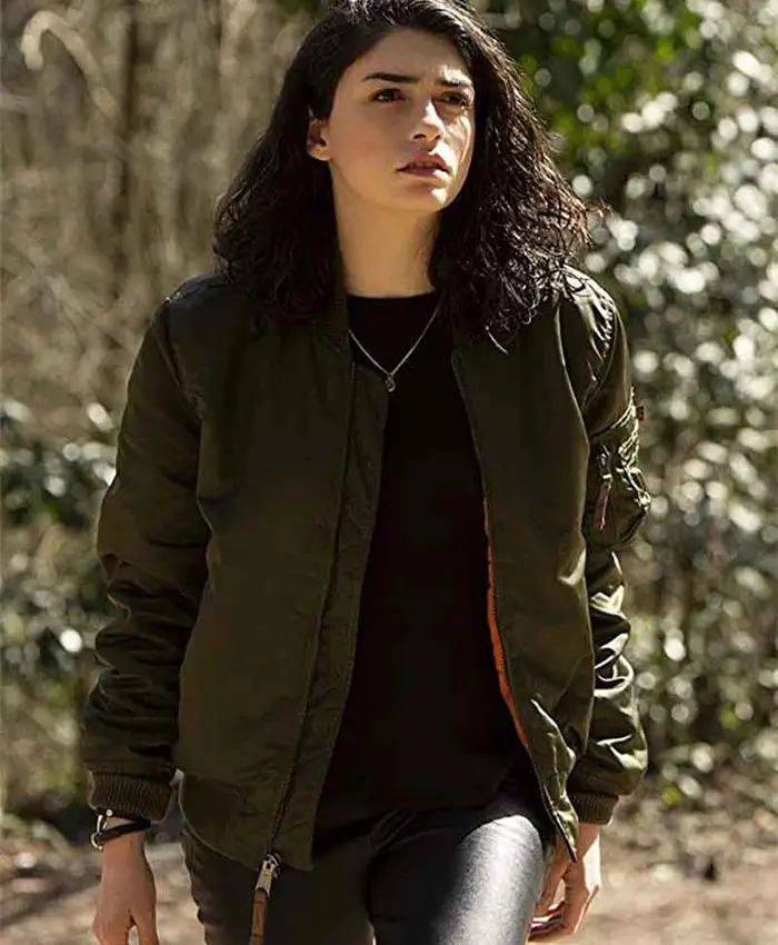 The Protector Zeynep Erman Green Bomber Jacket The Protector Zeynep Erman Green Bomber Jacket