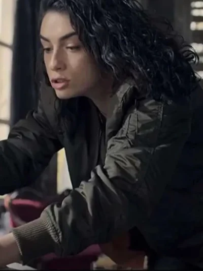 The Protector Zeynep Erman Green Bomber Jacket