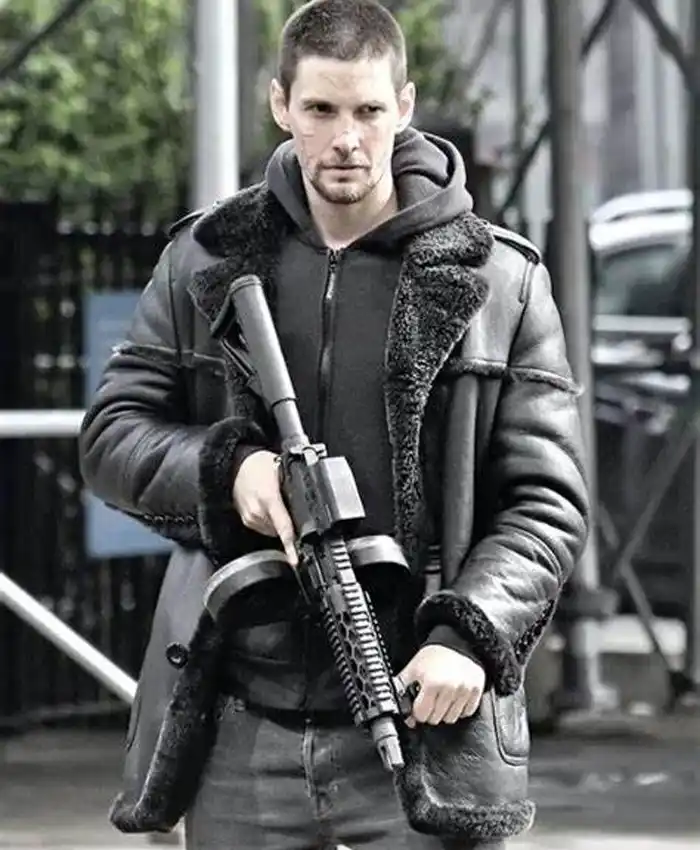 The Punisher 2 Billy Russo Fur Leather Jacket The Punisher 2 Billy Russo Fur Leather Jacket