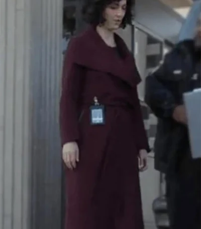 The Recruit 2022 Amelia Salazar Maroon Coat