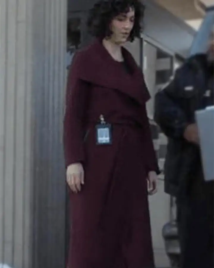 The Recruit 2022 Amelia Salazar Maroon Coat The Recruit 2022 Amelia Salazar Maroon Coat
