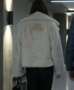 The Recruit 2022 Max Meladze White Fur Jacket