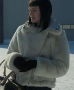 The Recruit 2022 Max Meladze White Fur Jacket