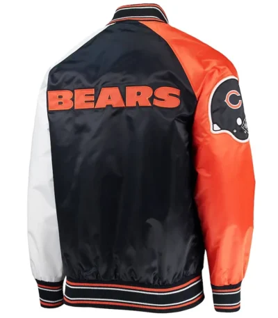 The Reliever Chicago Bears Satin Blue Jacket