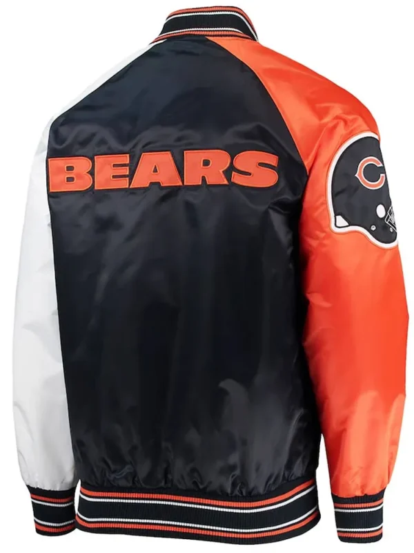 The Reliever Chicago Bears Satin Blue Jacket