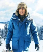 The Reluctant Traveler 2023 Eugene Levy Blue Jacket