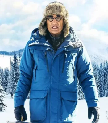 The Reluctant Traveler 2023 Eugene Levy Blue Jacket